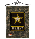 US Army Camoflash - Military Americana Vertical Impressions Decorative Flags HG108423 Made In USA