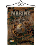 US Marine Veteran - Military Americana Vertical Impressions Decorative Flags HG108424 Made In USA