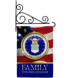 US Air Force Family Honor - Military Americana Vertical Impressions Decorative Flags HG108425 Made In USA