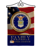 US Air Force Family Honor - Military Americana Vertical Impressions Decorative Flags HG108425 Made In USA