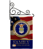 US Air Force Family Honor - Military Americana Vertical Impressions Decorative Flags HG108425 Made In USA