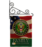 US Army Family Honor - Military Americana Vertical Impressions Decorative Flags HG108427 Made In USA