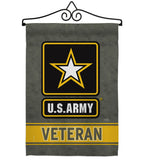 US Army Veteran - Military Americana Vertical Impressions Decorative Flags HG108430 Made In USA