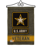 US Army Veteran - Military Americana Vertical Impressions Decorative Flags HG108430 Made In USA