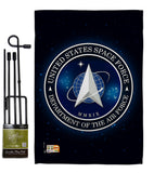 Space Force - Military Americana Vertical Impressions Decorative Flags HG108434 Made In USA