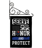 Serve Honor Protect - Military Americana Vertical Impressions Decorative Flags HG108441 Made In USA