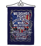 We Did Not Fight - Military Americana Vertical Impressions Decorative Flags HG108442 Made In USA