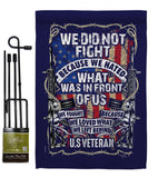 We Did Not Fight - Military Americana Vertical Impressions Decorative Flags HG108442 Made In USA