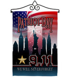 We Will Never Forget - Military Americana Vertical Impressions Decorative Flags HG108443 Made In USA