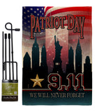 We Will Never Forget - Military Americana Vertical Impressions Decorative Flags HG108443 Made In USA