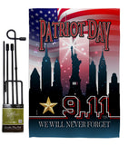 We Will Never Forget - Military Americana Vertical Impressions Decorative Flags HG108443 Made In USA