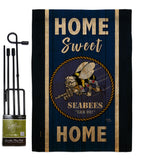 Home Sweet Seabees - Military Americana Vertical Impressions Decorative Flags HG108446 Made In USA