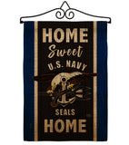 Home Sweet US Navy - Military Americana Vertical Impressions Decorative Flags HG108448 Made In USA