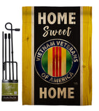 Home Sweet Vietnam - Military Americana Vertical Impressions Decorative Flags HG108449 Made In USA