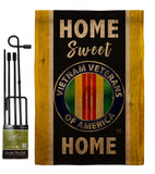 Home Sweet Vietnam - Military Americana Vertical Impressions Decorative Flags HG108449 Made In USA