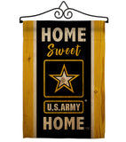 Home Sweet US Army - Military Americana Vertical Impressions Decorative Flags HG108450 Made In USA