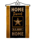 Home Sweet US Army - Military Americana Vertical Impressions Decorative Flags HG108450 Made In USA