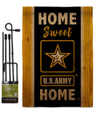 Home Sweet US Army - Military Americana Vertical Impressions Decorative Flags HG108450 Made In USA