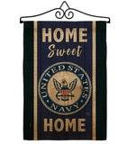 Home Sweet Navy - Military Americana Vertical Impressions Decorative Flags HG108451 Made In USA