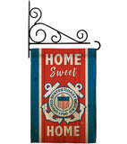 Home Sweet Coast Guard - Military Americana Vertical Impressions Decorative Flags HG108453 Made In USA