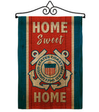 Home Sweet Coast Guard - Military Americana Vertical Impressions Decorative Flags HG108453 Made In USA