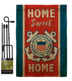 Home Sweet Coast Guard - Military Americana Vertical Impressions Decorative Flags HG108453 Made In USA