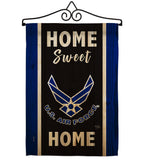Home Sweet Air Force - Military Americana Vertical Impressions Decorative Flags HG108454 Made In USA