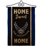 Home Sweet Air Force - Military Americana Vertical Impressions Decorative Flags HG108454 Made In USA