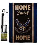 Home Sweet Air Force - Military Americana Vertical Impressions Decorative Flags HG108454 Made In USA