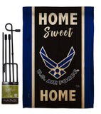 Home Sweet Air Force - Military Americana Vertical Impressions Decorative Flags HG108454 Made In USA