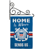 Home is Where Coast Guard - Military Americana Vertical Impressions Decorative Flags HG108459 Made In USA