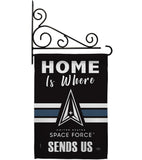 Home is Where Spece Force - Military Americana Vertical Impressions Decorative Flags HG108461 Made In USA