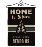 Home is Where Spece Force - Military Americana Vertical Impressions Decorative Flags HG108461 Made In USA