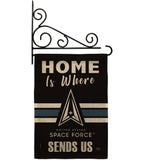 Home is Where Spece Force - Military Americana Vertical Impressions Decorative Flags HG108461 Made In USA