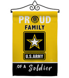 Proud Family Soldier - Military Americana Vertical Impressions Decorative Flags HG108462 Made In USA