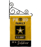 Proud Family Soldier - Military Americana Vertical Impressions Decorative Flags HG108462 Made In USA