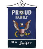 Proud Family Sailor - Military Americana Vertical Impressions Decorative Flags HG108463 Made In USA