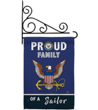 Proud Family Sailor - Military Americana Vertical Impressions Decorative Flags HG108463 Made In USA