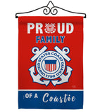 Proud Family Coastie - Military Americana Vertical Impressions Decorative Flags HG108465 Made In USA