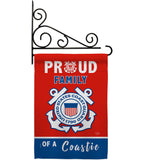 Proud Family Coastie - Military Americana Vertical Impressions Decorative Flags HG108465 Made In USA