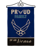 Proud Family Airman - Military Americana Vertical Impressions Decorative Flags HG108466 Made In USA