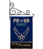 Proud Family Airman - Military Americana Vertical Impressions Decorative Flags HG108466 Made In USA