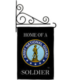 Home of National Guard Soldier - Military Americana Vertical Impressions Decorative Flags HG108468 Made In USA