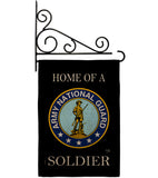 Home of National Guard Soldier - Military Americana Vertical Impressions Decorative Flags HG108468 Made In USA