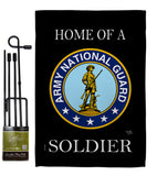 Home of National Guard Soldier - Military Americana Vertical Impressions Decorative Flags HG108468 Made In USA