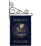 Home of Seabees Sailor - Military Americana Vertical Impressions Decorative Flags HG108469 Made In USA