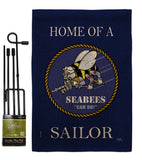 Home of Seabees Sailor - Military Americana Vertical Impressions Decorative Flags HG108469 Made In USA