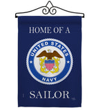 Home of Navy Sailor - Military Americana Vertical Impressions Decorative Flags HG108471 Made In USA