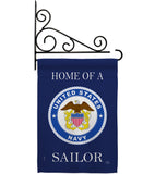 Home of Navy Sailor - Military Americana Vertical Impressions Decorative Flags HG108471 Made In USA