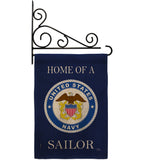 Home of Navy Sailor - Military Americana Vertical Impressions Decorative Flags HG108471 Made In USA